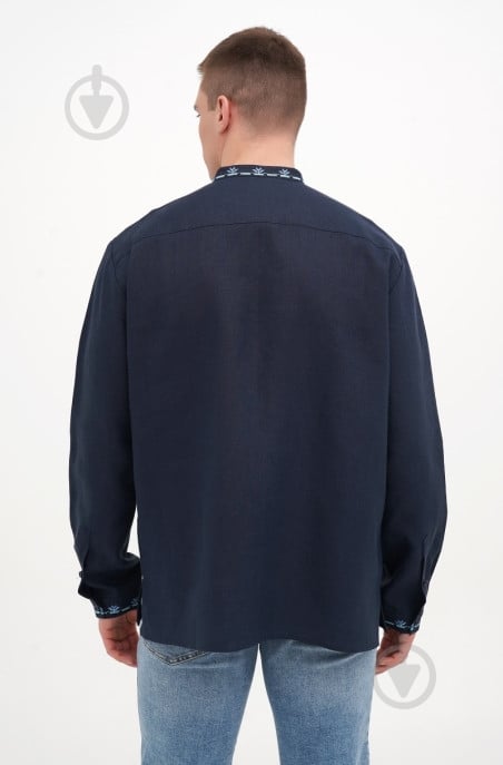 Сорочка Галерея льону Ясен 9457/50/999 р. 50 синій - фото 2