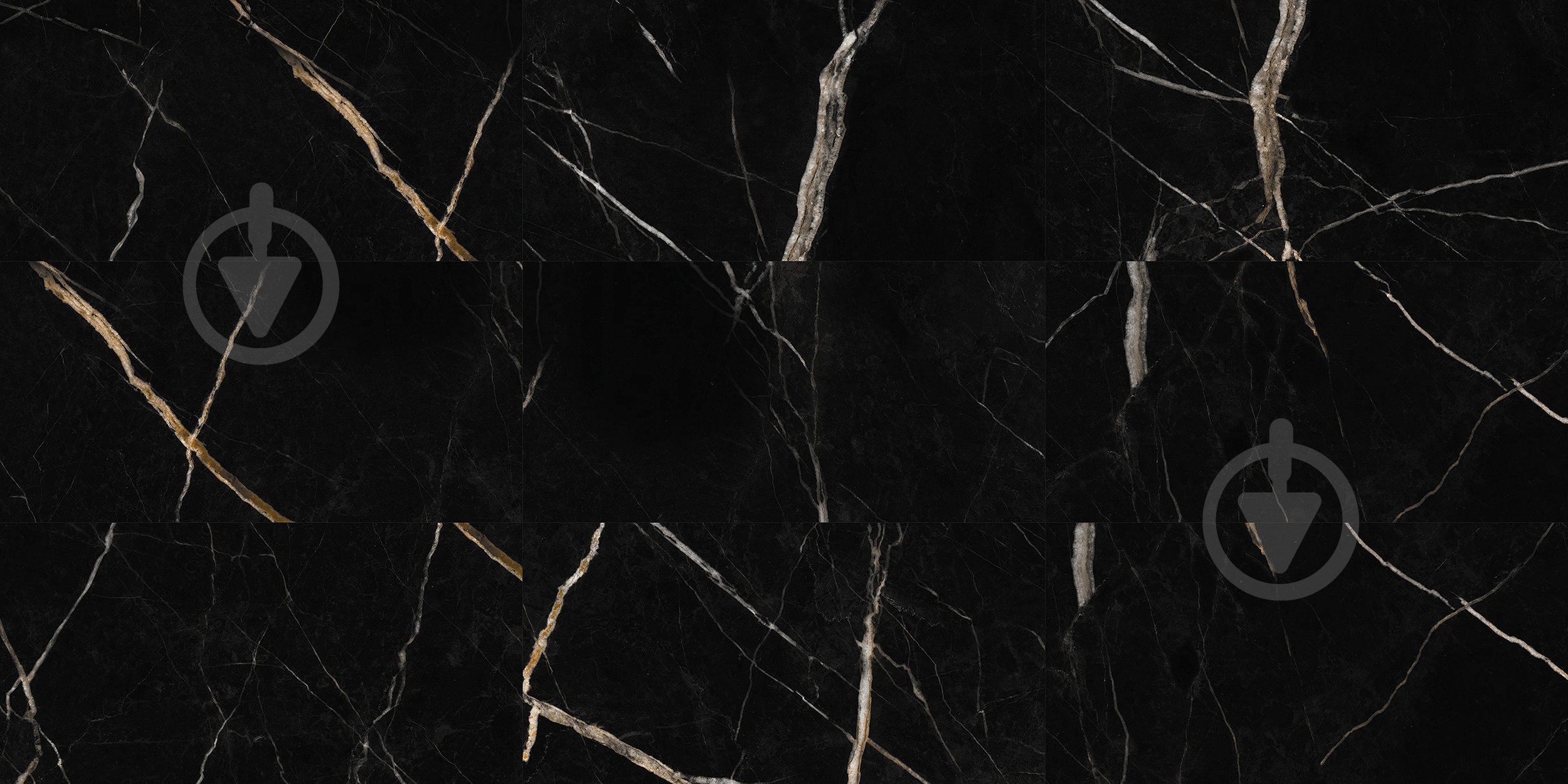 Панель SPC Vilo™ Calacatta Black 600X300 мм - фото 1
