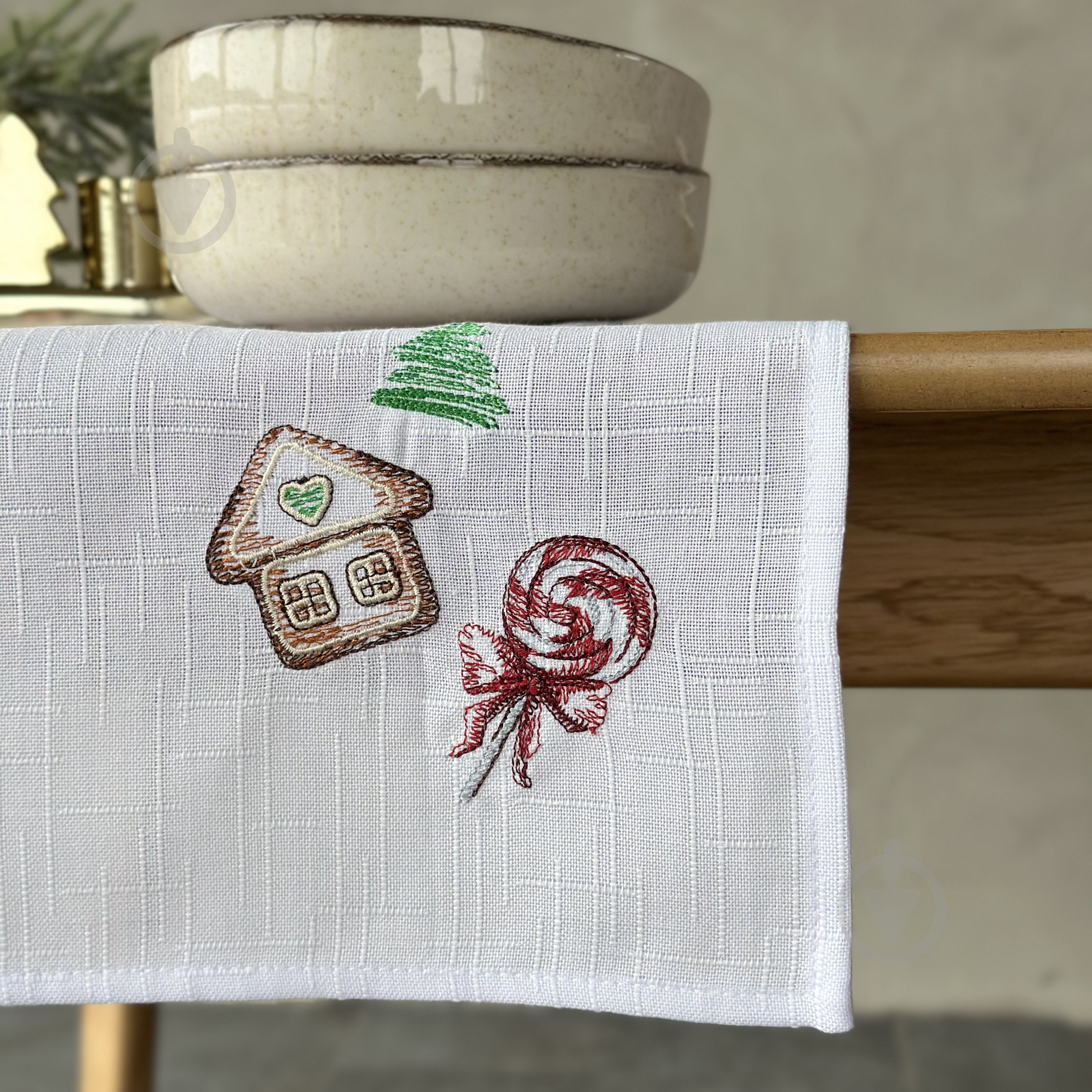 Салфетка Эдельвика 493-25/09 40x40 см белый - фото 3 Салфетка Эдельвика 493-25/09 40x40 см белый - фото 3