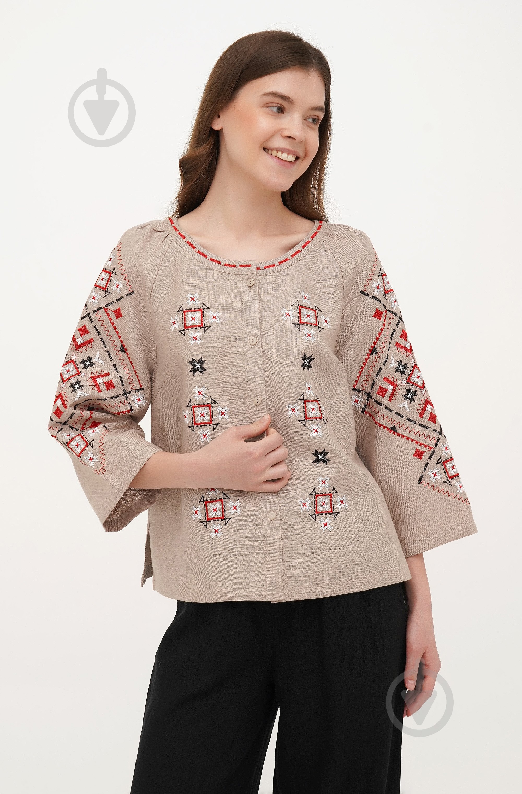 Блуза Галерея льону Вільха р. 42 сірий 9451/42/394 - фото 1 Блуза Галерея льону Вільха р. 42 сірий 9451/42/394 - фото 1