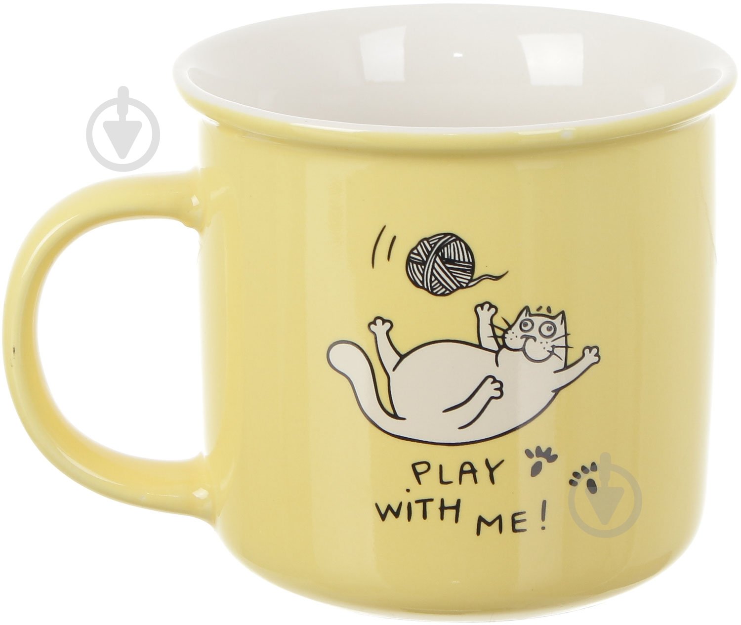 Чашка Fiora Funny Cat Yellow 350 мл - фото 2