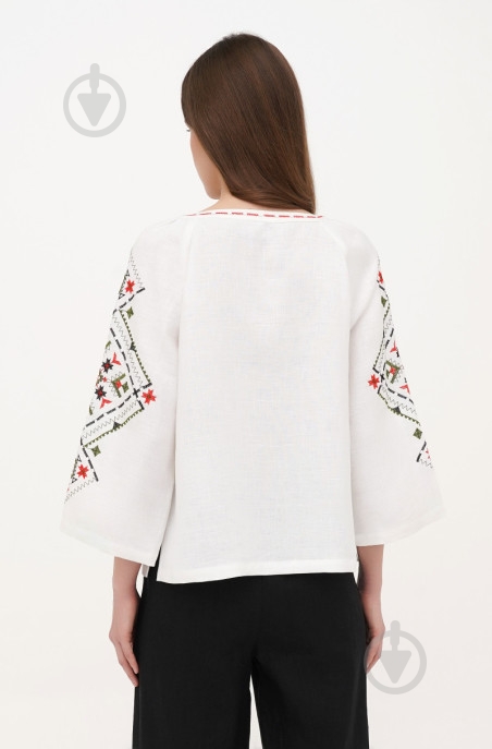 Блуза Галерея льна Ольха р. 50 белый 9451/50/101 - фото 3