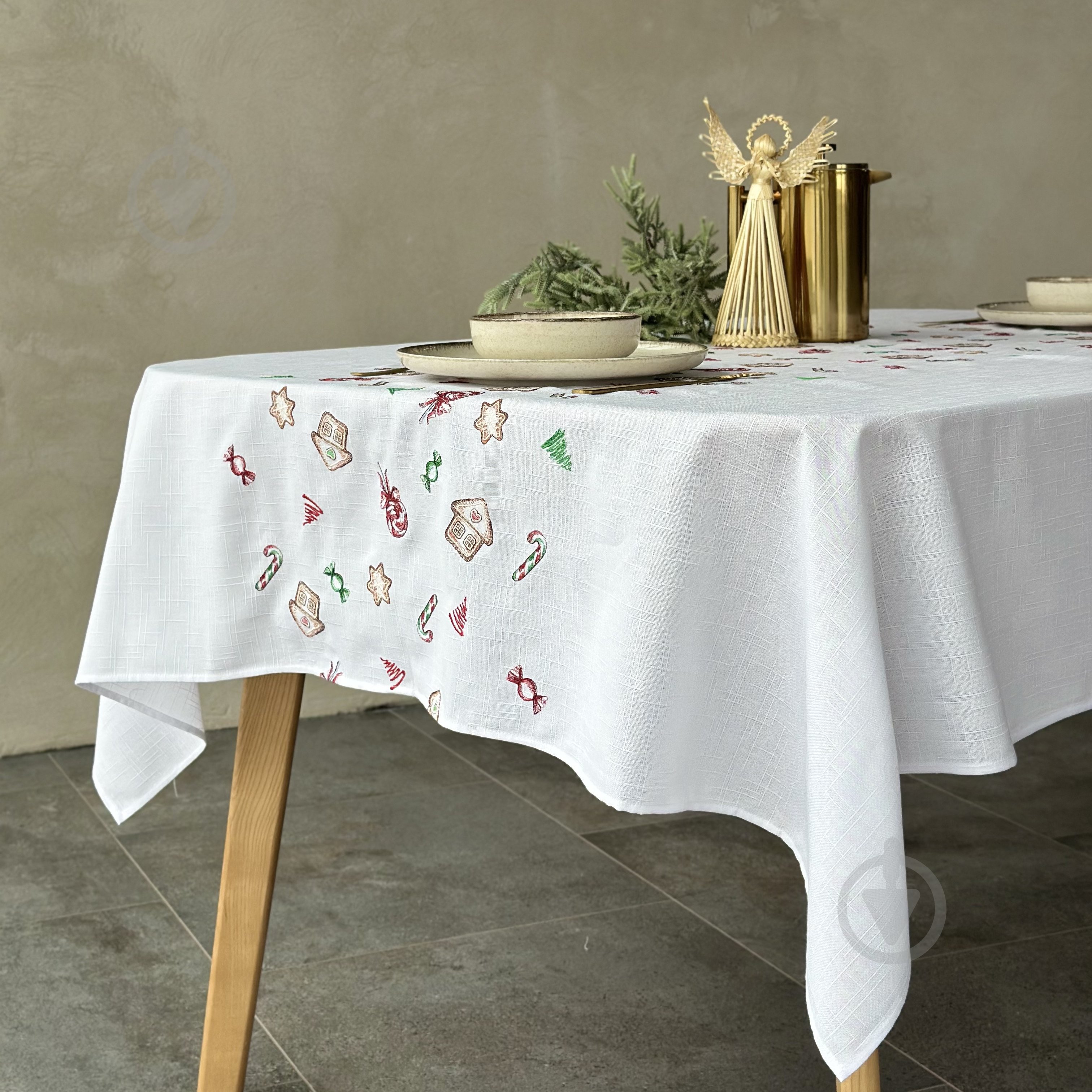 Скатерть Рождество 428-25/09 220x140 см белый Эдельвика - фото 2 Скатерть Рождество 428-25/09 220x140 см белый Эдельвика - фото 2