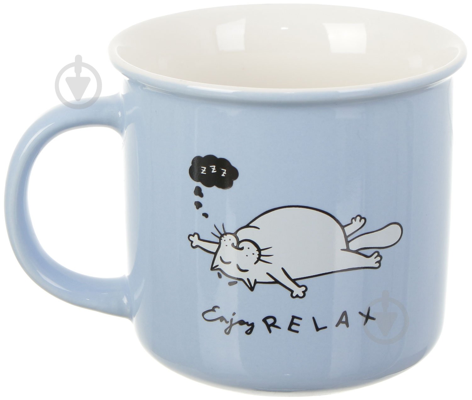 Чашка Fiora Funny Cat Blue 350 мл - фото 2