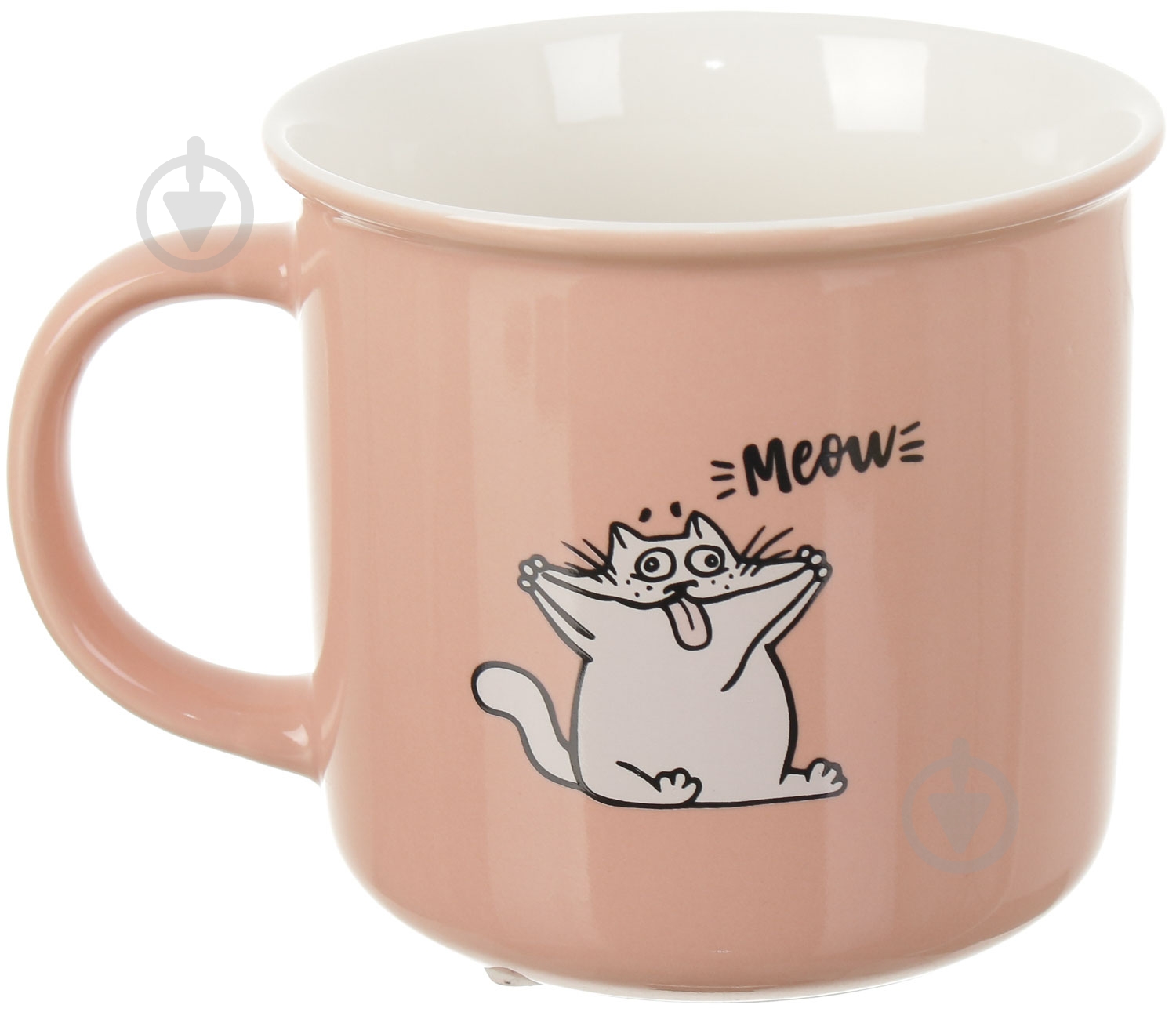 Чашка Fiora Funny Cat Pink 350 мл - фото 2