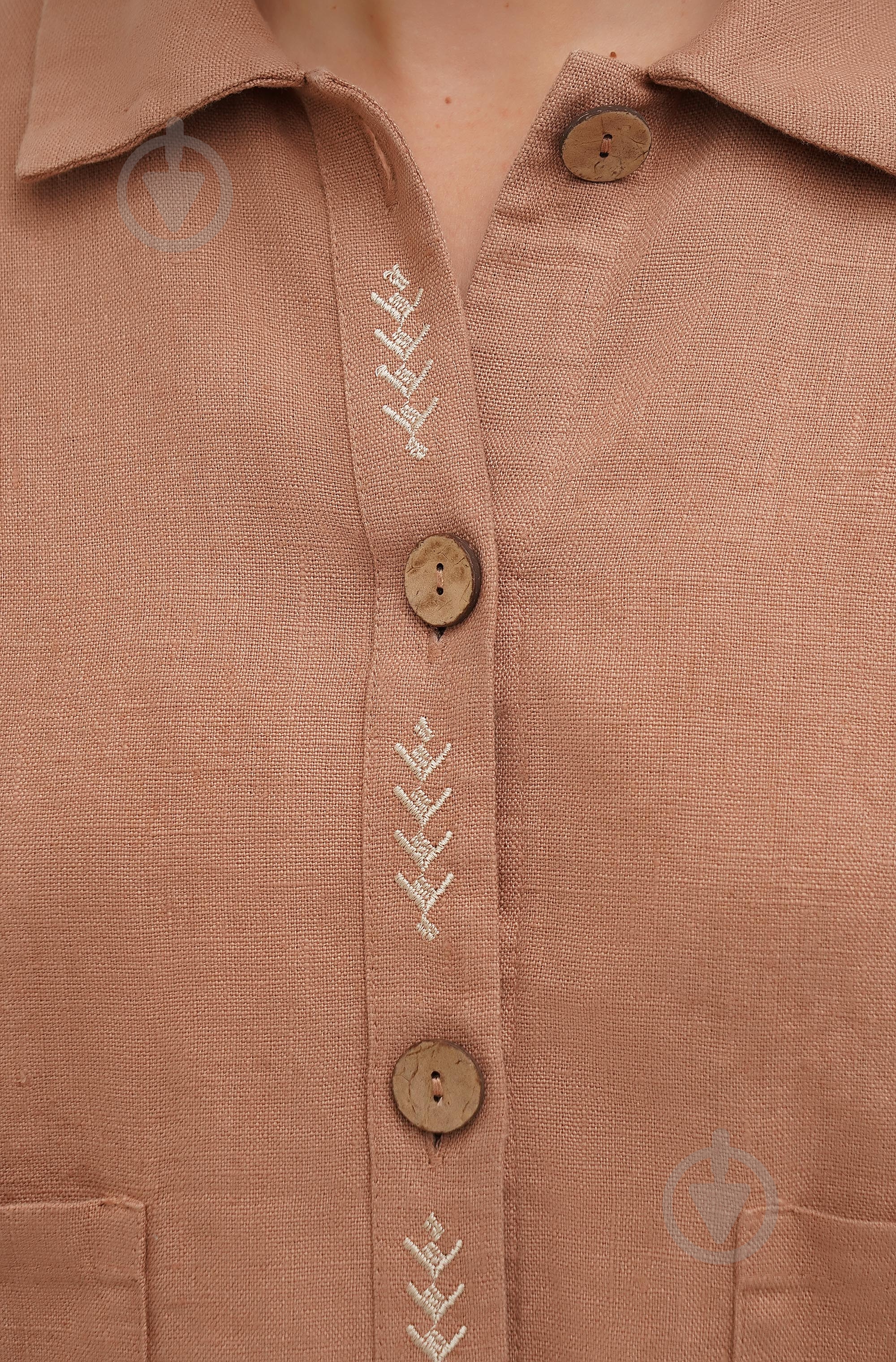 Жакет Галерея льна Живица р.M бежевый - фото 4