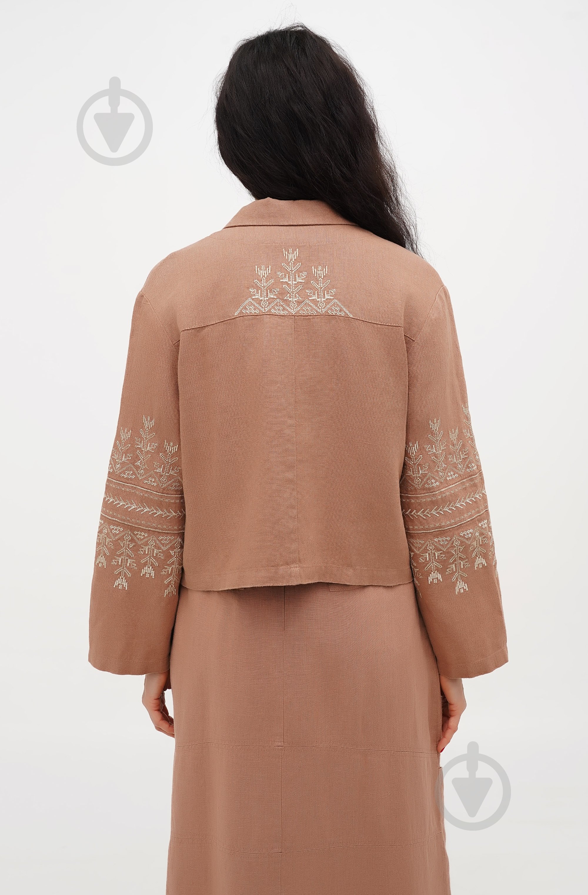 Жакет Галерея льна Живица р.M бежевый - фото 3