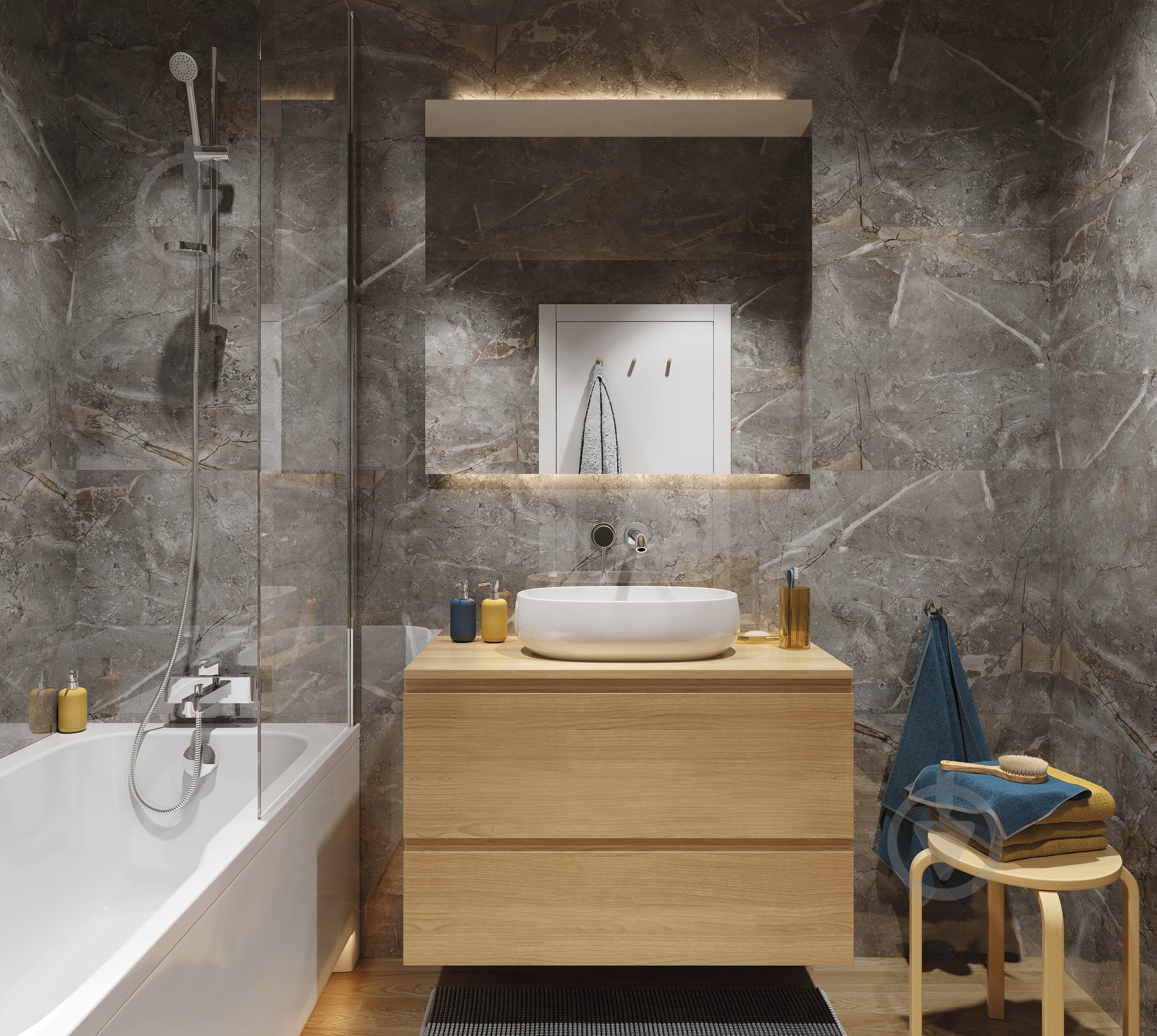 Панель SPC Vilo™ Marble Skin 1200X600 мм - фото 3