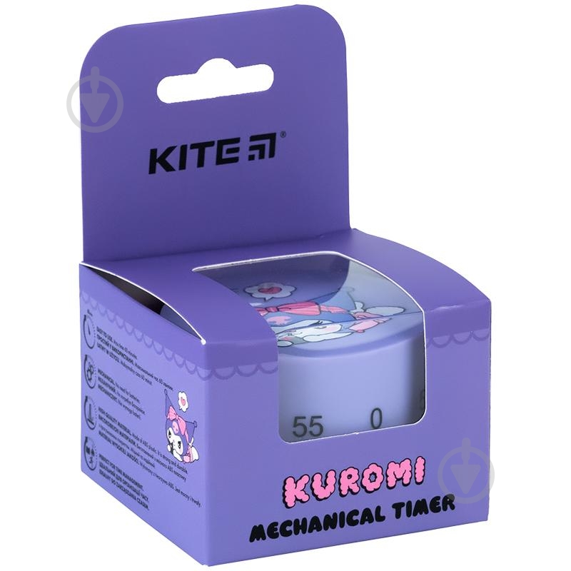 Таймер механічний KITE HK24-172-1 фіолетовий - фото 4