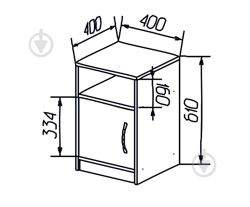 Тумба напольная DC Rita офисная венге магия - фото 3