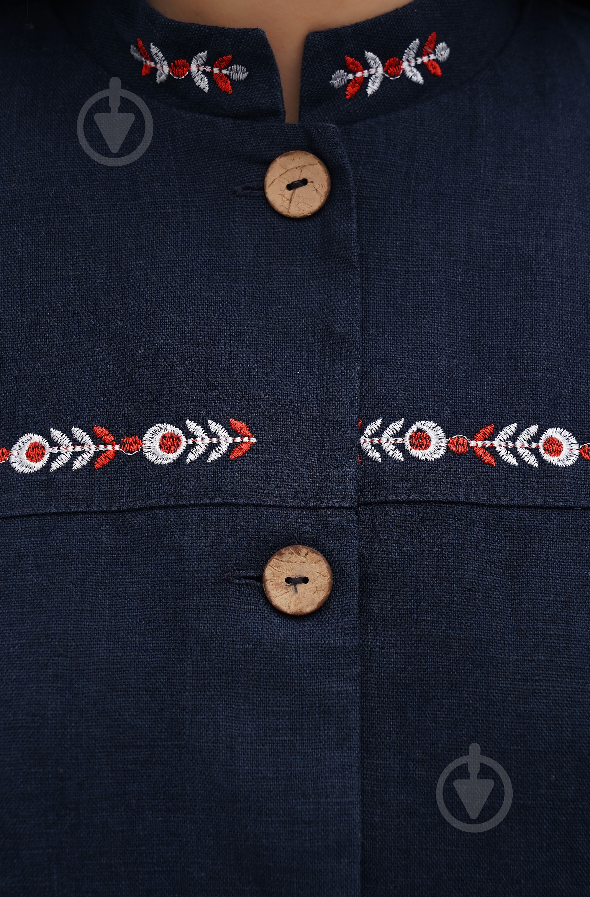 Жакет Галерея льону Флейта р.XL синій - фото 2 Жакет Галерея льону Флейта р.XL синій - фото 2