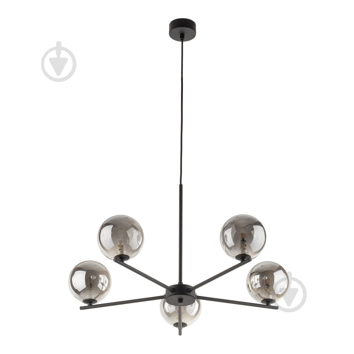 Люстра потолочная LIGHT SET LARA 5728 5x15 Вт E27 графит/черный - фото 7