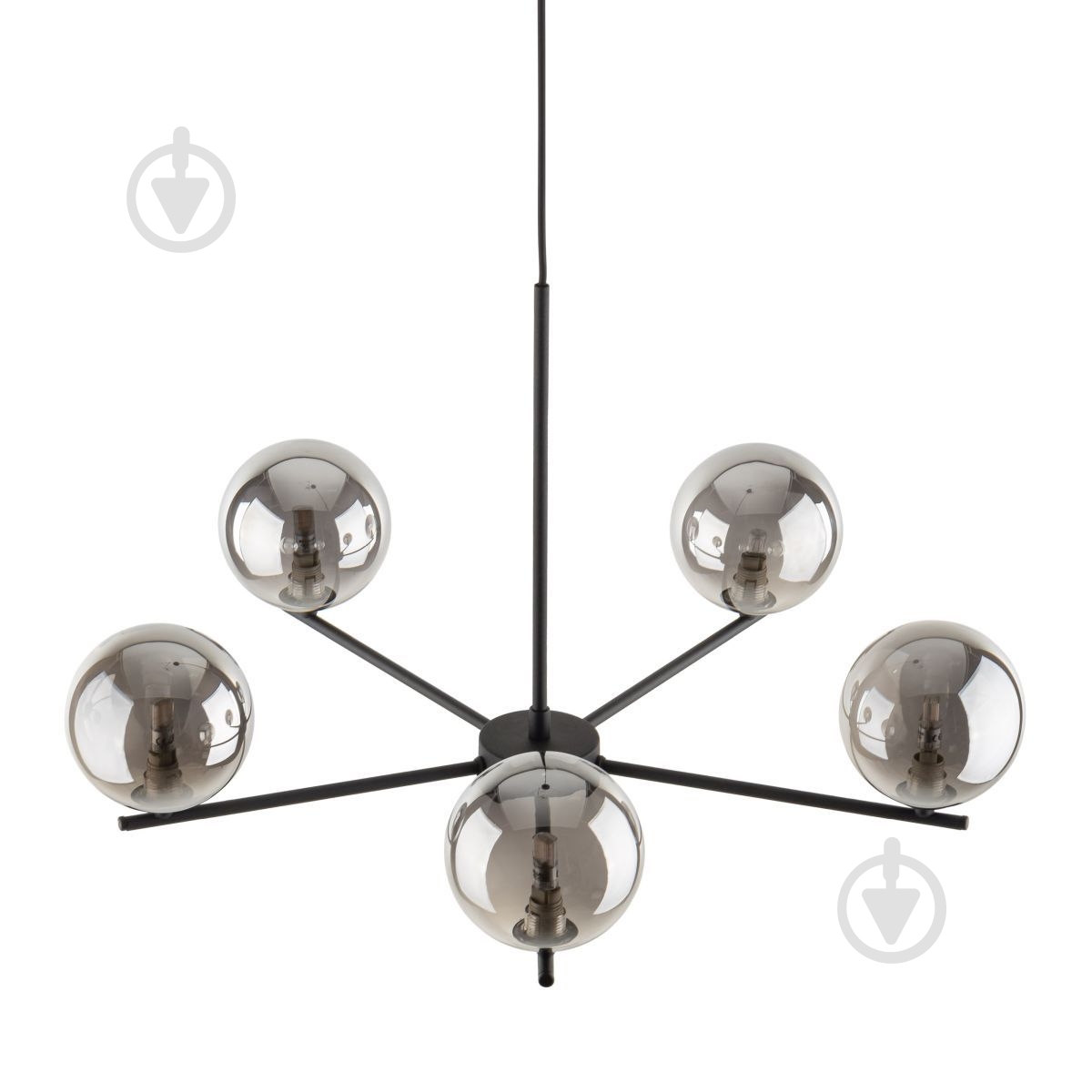 Люстра потолочная LIGHT SET LARA 5728 5x15 Вт E27 графит/черный - фото 6