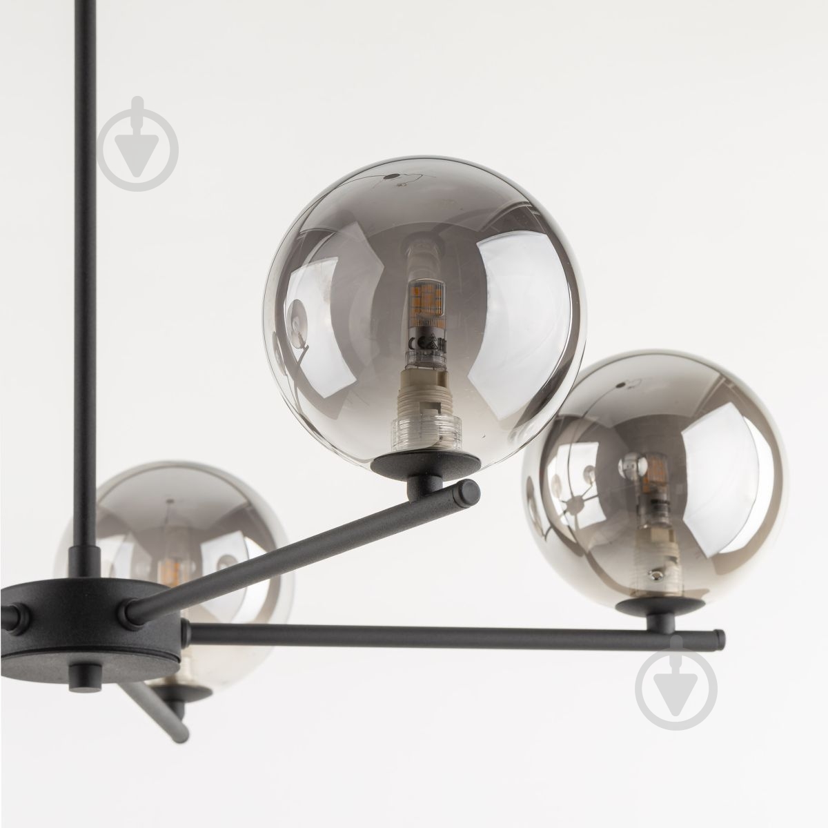 Люстра потолочная LIGHT SET LARA 5728 5x15 Вт E27 графит/черный - фото 5