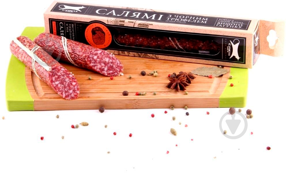 Салями ТМ Спец Цех с черным трюфелем 250г - фото 2 Салями ТМ Спец Цех с черным трюфелем 250г - фото 2