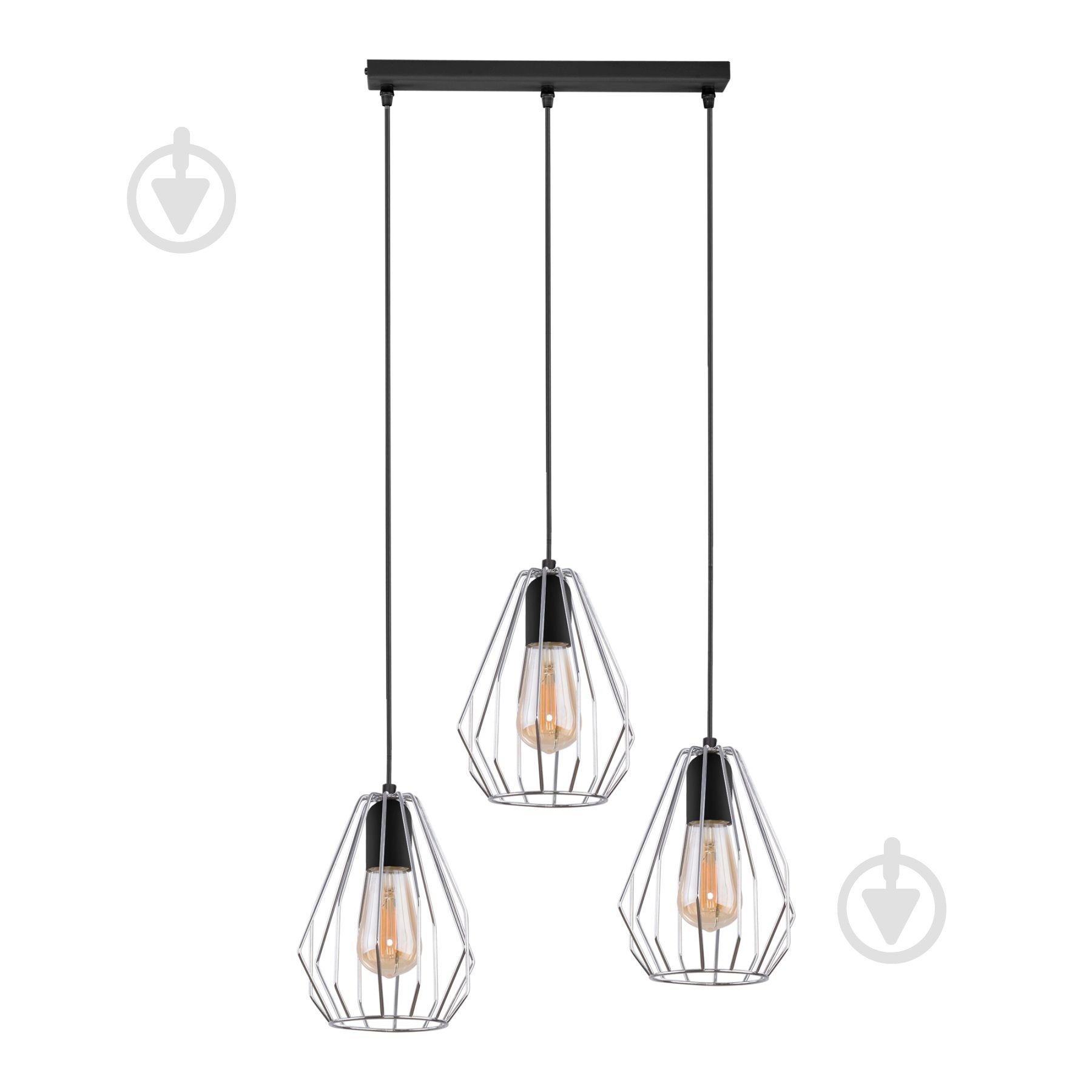 Подвес LIGHT SET BRYLANT 794 3x15 Вт /E27 хром/черный - фото 1 Подвес LIGHT SET BRYLANT 794 3x15 Вт /E27 хром/черный - фото 1