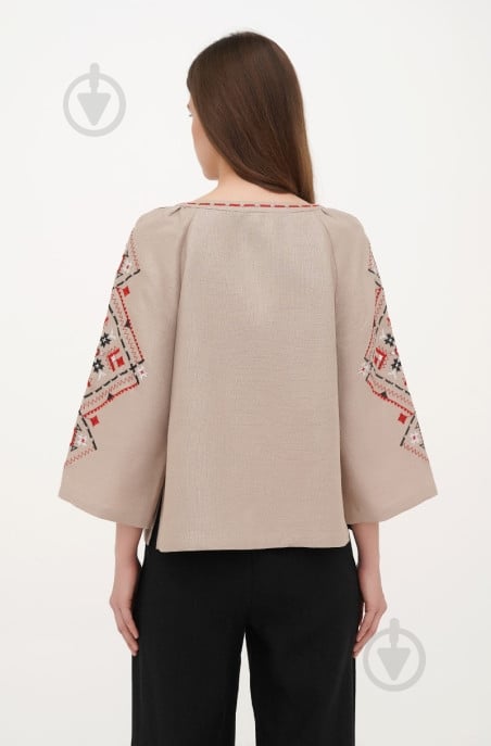 Блуза Галерея льна Ольха р. 46 серый 9451/46/394 - фото 2