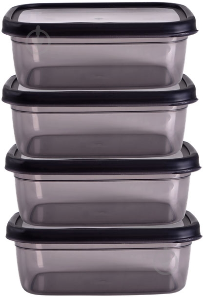 Контейнер харчовий Violet House 0507 pratic набір 4шт. - фото 1 Контейнер харчовий Violet House 0507 pratic набір 4шт. - фото 1
