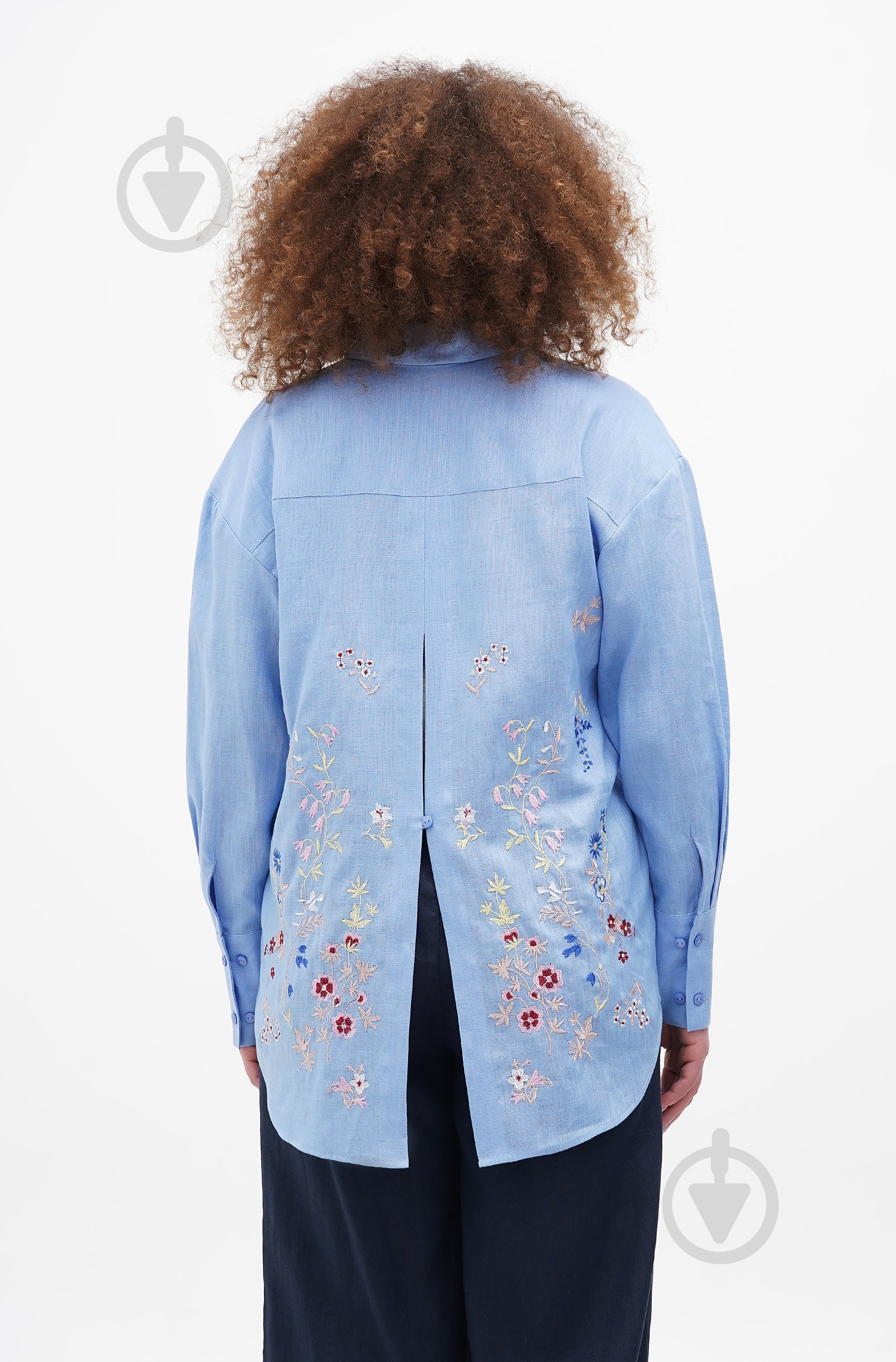 Блуза Галерея льна Фелиция р. 48 голубой 9320/48/435 - фото 3 Блуза Галерея льна Фелиция р. 48 голубой 9320/48/435 - фото 3