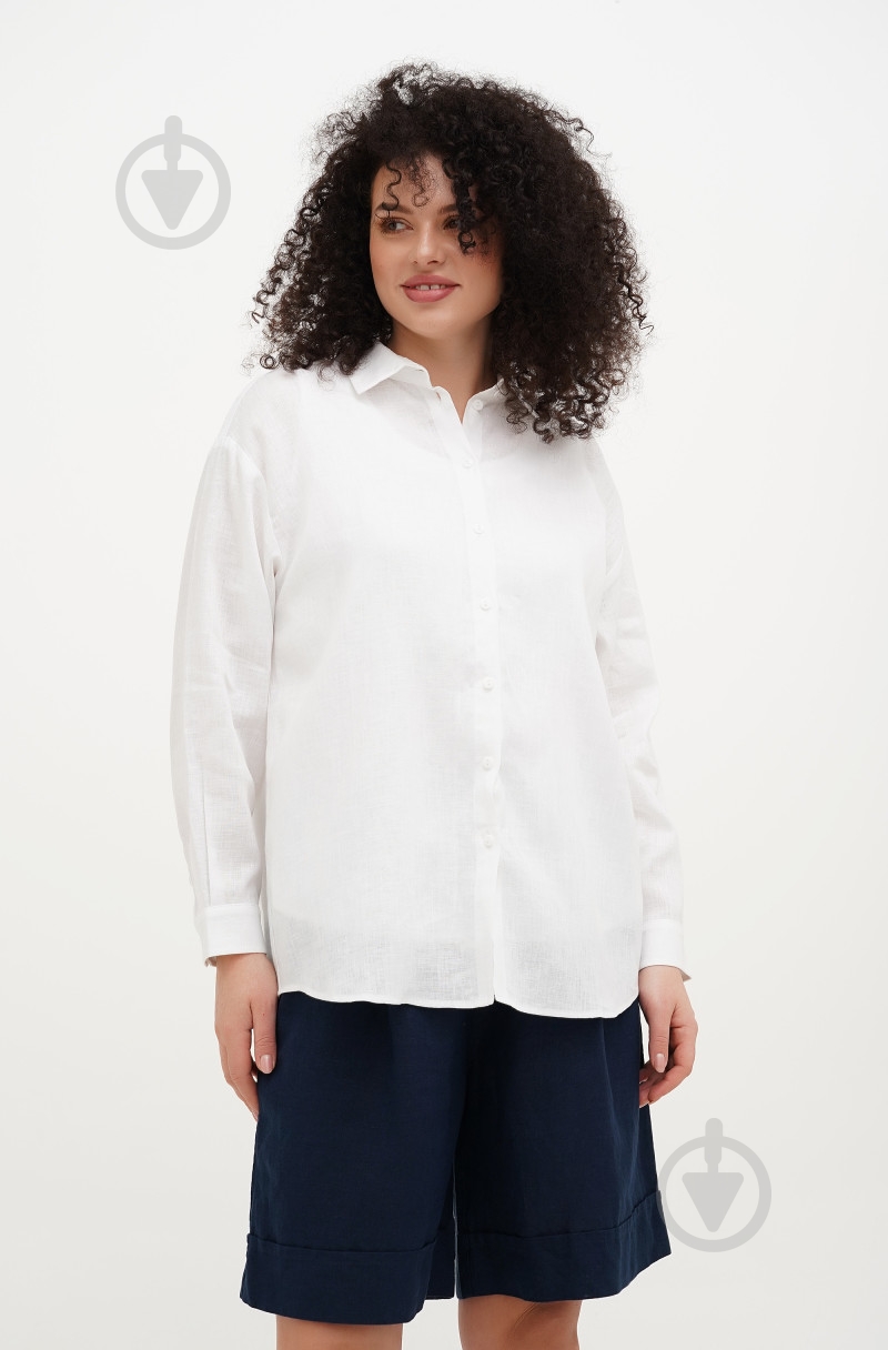 Блуза Галерея льону Айстра р. 48 білий 9441/48/101 - фото 2 Блуза Галерея льону Айстра р. 48 білий 9441/48/101 - фото 2