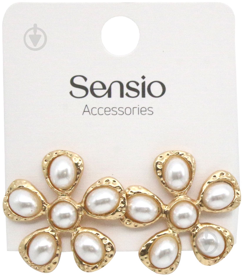 Сережки Sensio Bloom пара золотий - фото 2 Сережки Sensio Bloom пара золотий - фото 2