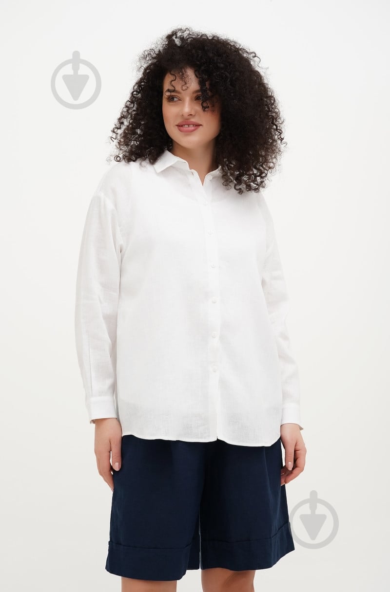 Блуза Галерея льону Айстра р. 52 білий 9441/52/101 - фото 1 Блуза Галерея льону Айстра р. 52 білий 9441/52/101 - фото 1