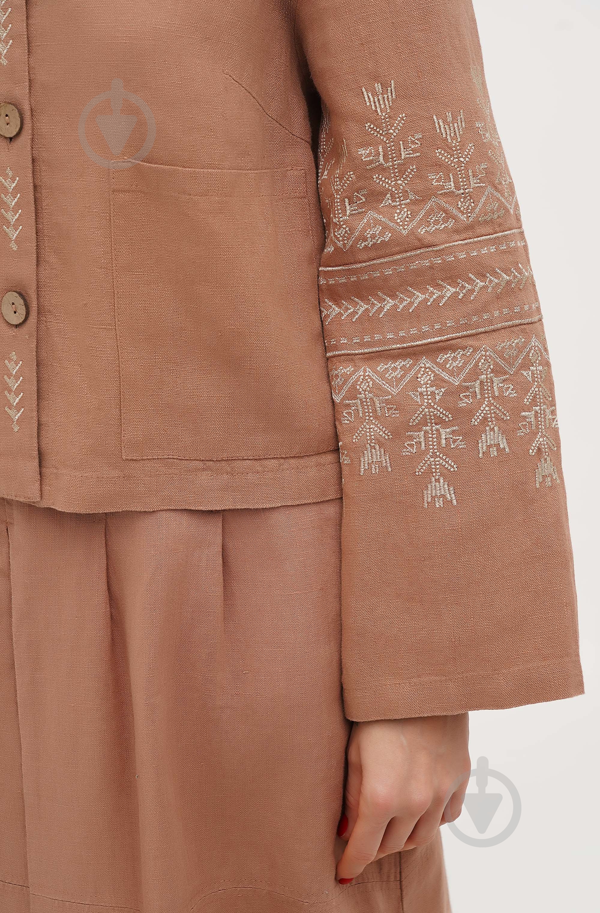 Жакет Галерея льна Живица р.XL бежевый - фото 4 Жакет Галерея льна Живица р.XL бежевый - фото 4