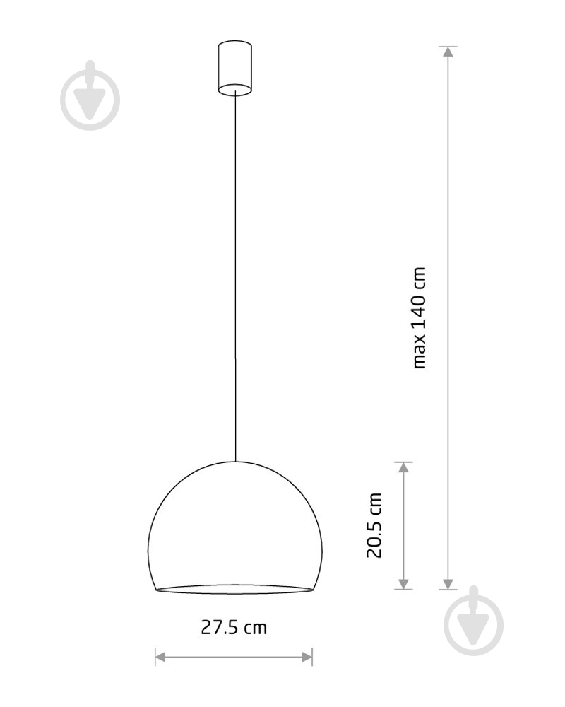 Люстра подвесная Nowodvorski 1xGU10 белый 10335 - фото 4