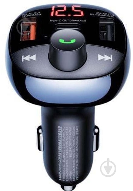 FM-модулятор Remax Lodi Series 2XUSB+Type-C 3A Black (RCC331) - фото 2 FM-модулятор Remax Lodi Series 2XUSB+Type-C 3A Black (RCC331) - фото 2