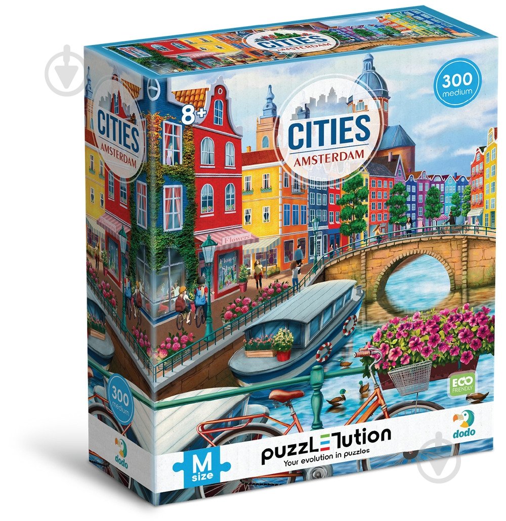 Пазл DoDo Medium-M Міста. Амстердам 300 елементів 300646 - фото 1 Пазл DoDo Medium-M Міста. Амстердам 300 елементів 300646 - фото 1