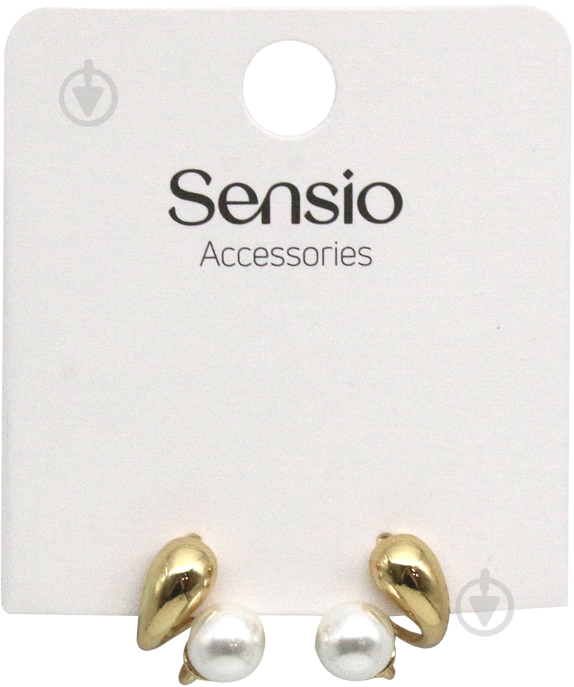 Сережки Sensio Duplex пара золотий - фото 2