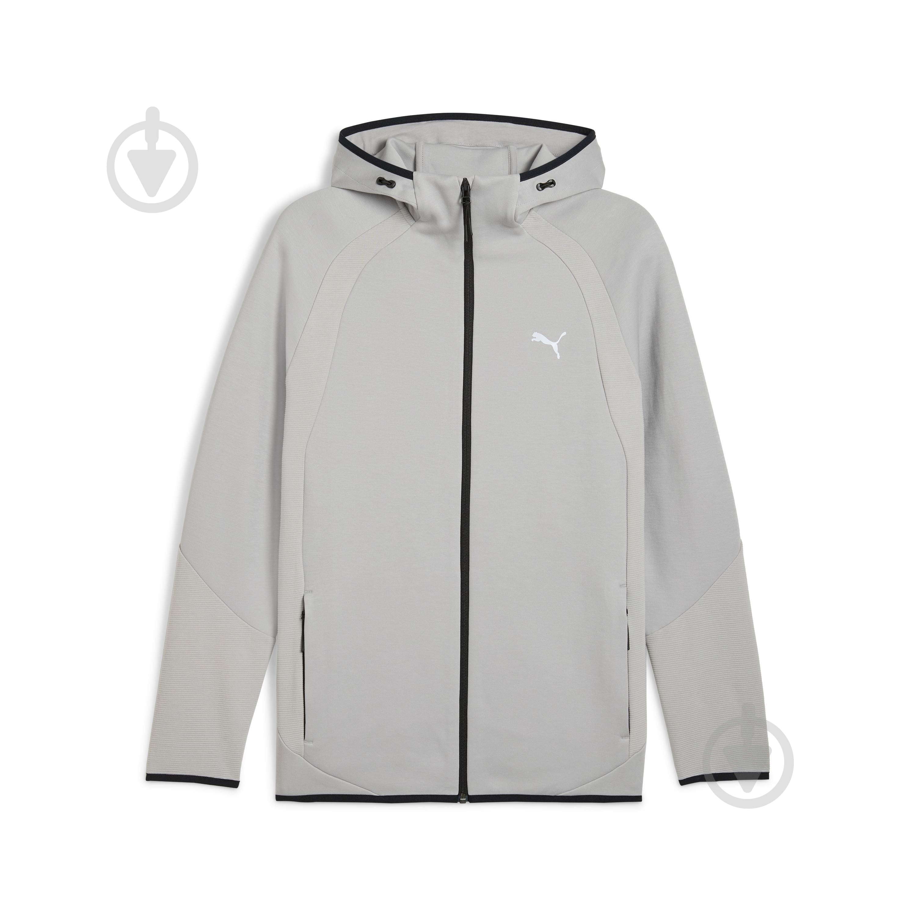 Джемпер Puma EVOSTRIPE FZ Hoodie DK 68823163 р.S серый - фото 4