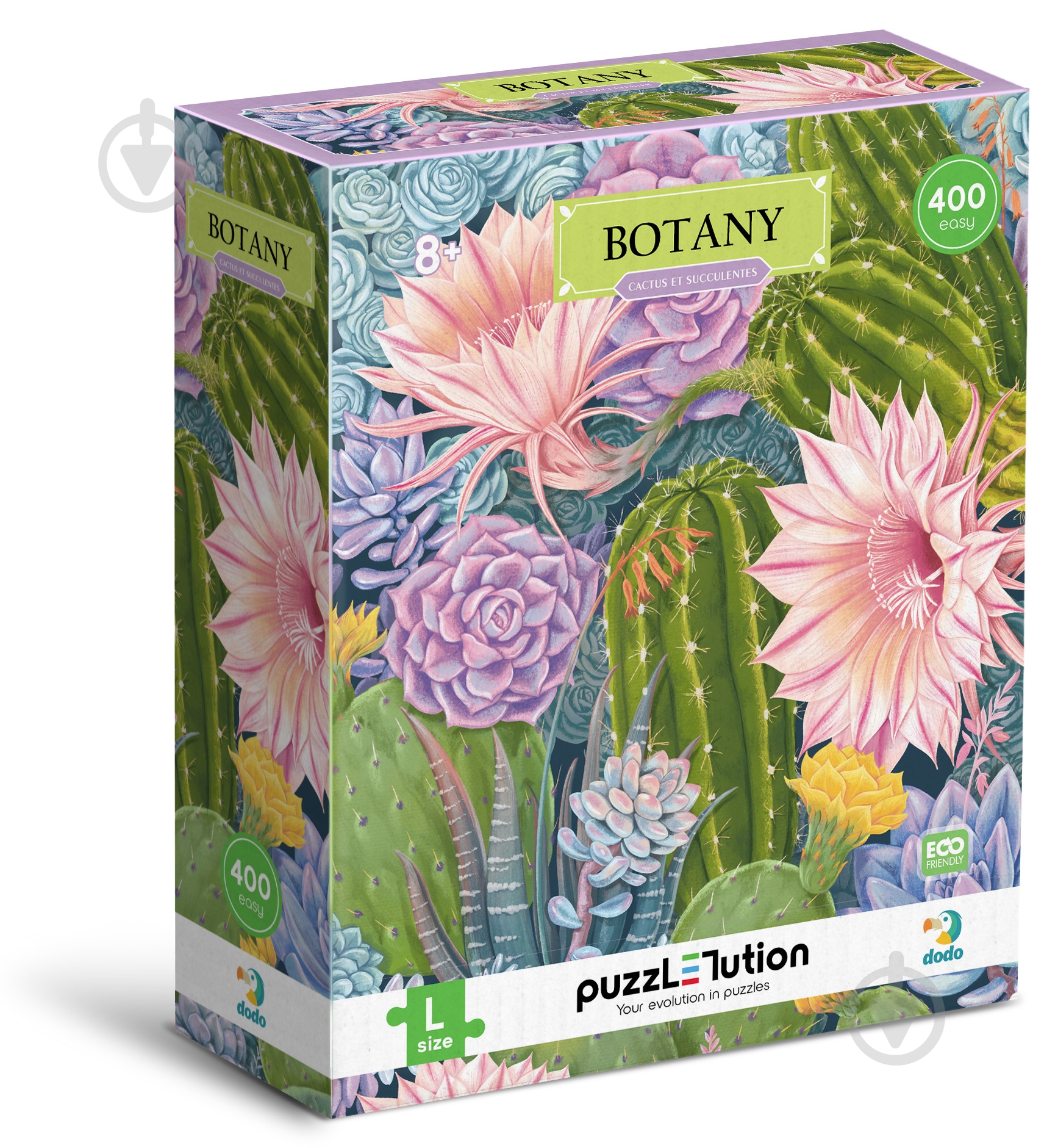 Пазл DoDo Easy-L Ботанік а. Кактуси та сукуленти 400 елементів 300613 - фото 1