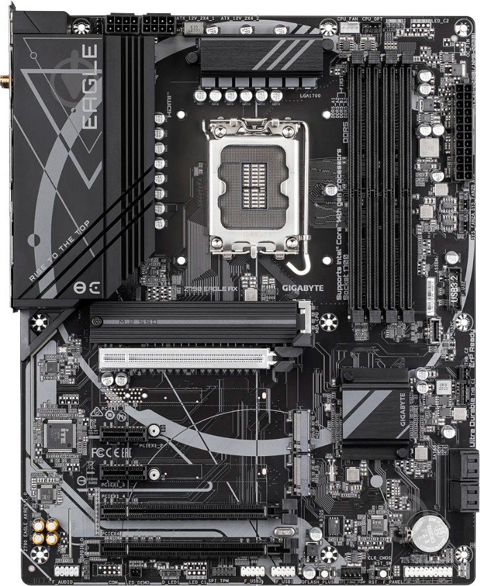 Материнская плата Gigabyte Z790 EAGLE AX (Socket 1700, Intel Z790, ATX) - фото 1