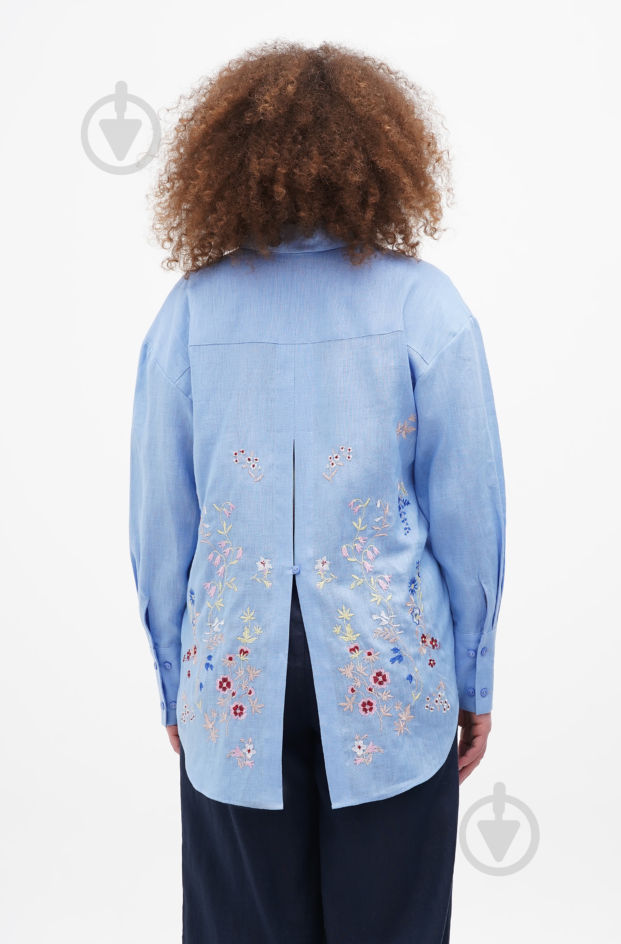 Блуза Галерея льна Фелиция р. 44 голубой 9320/44/435 - фото 3 Блуза Галерея льна Фелиция р. 44 голубой 9320/44/435 - фото 3