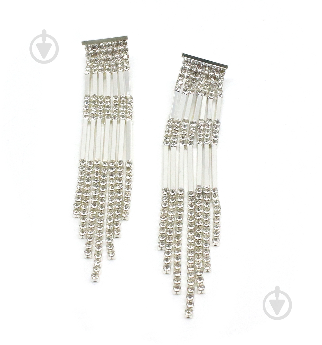 Серьги Sensio Icicles пара серебряный - фото 1