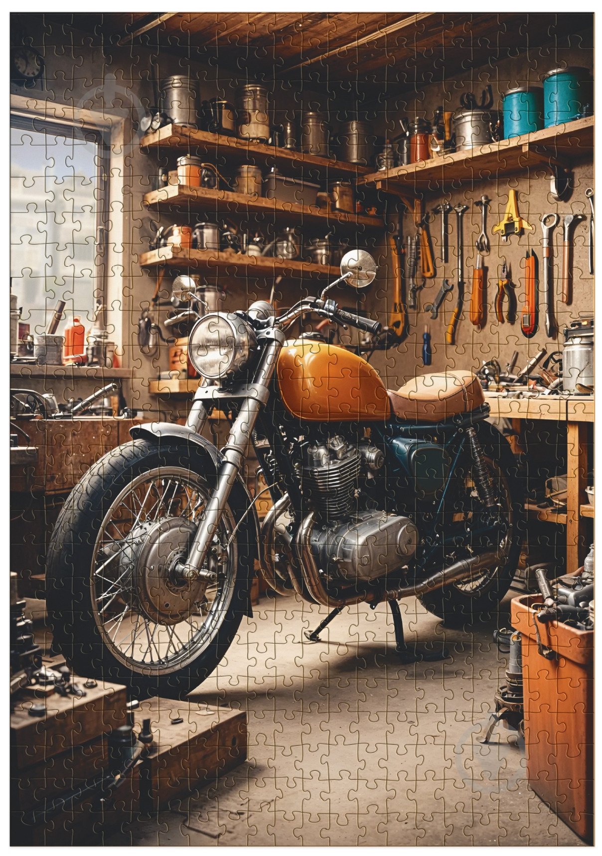 Пазл DoDo Medium-L Транспорт. Мотоциклетний гараж 500 елементів 300651 - фото 3