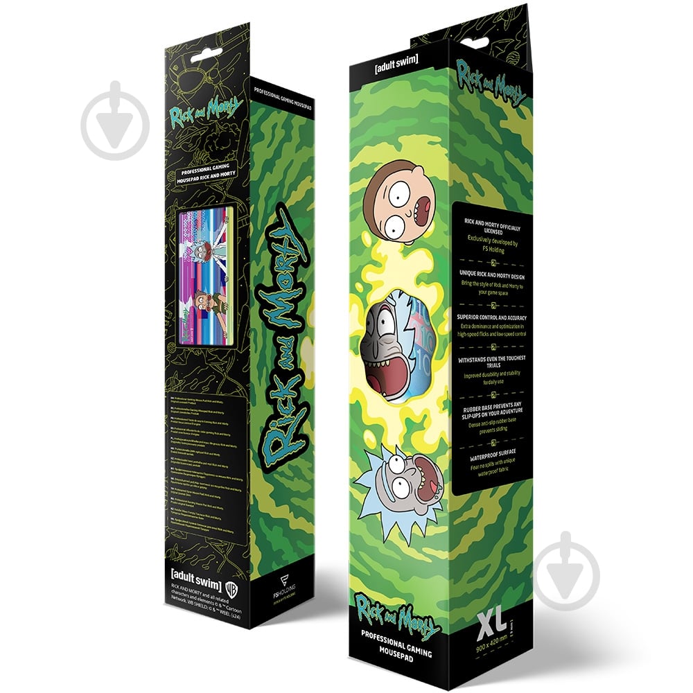Коврик для мышки RICK AND MORTY Glitched (Рик и Морти) XL (FWBMPRIMOR24003XL) - фото 6