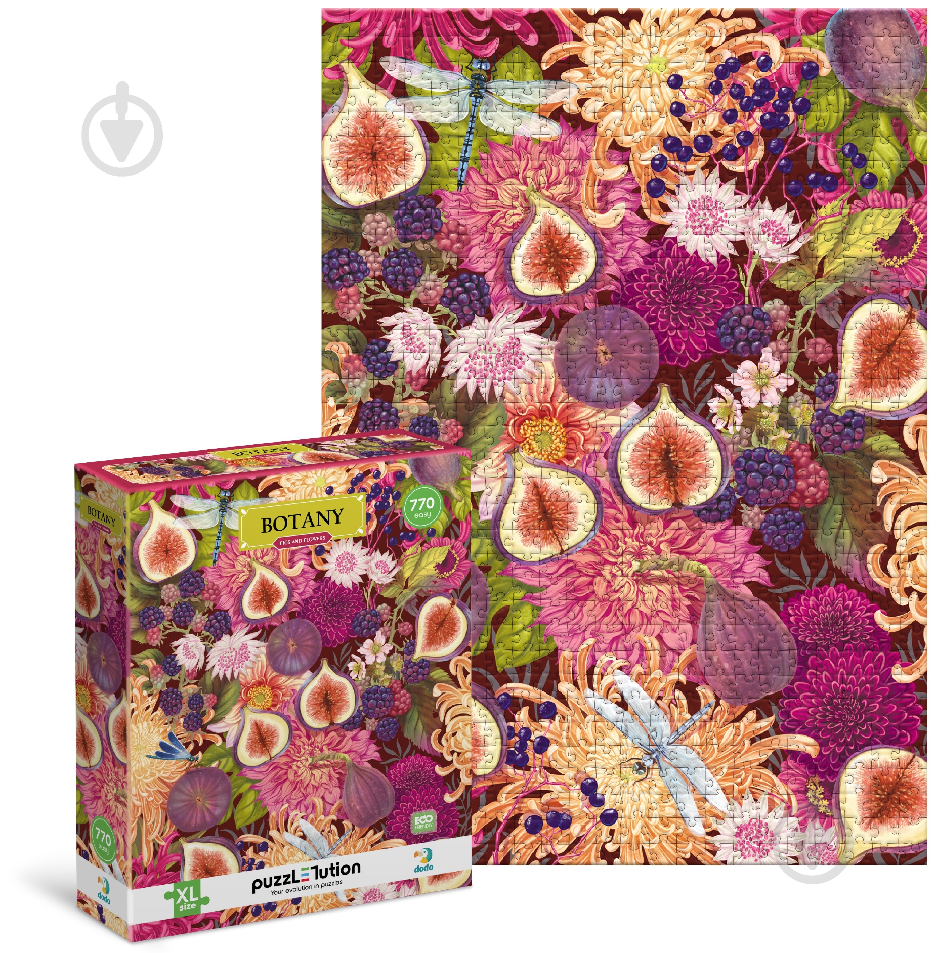 Пазл DoDo Easy-XL Ботаніка. Інжир та квіти 770 елементів 300615 - фото 2