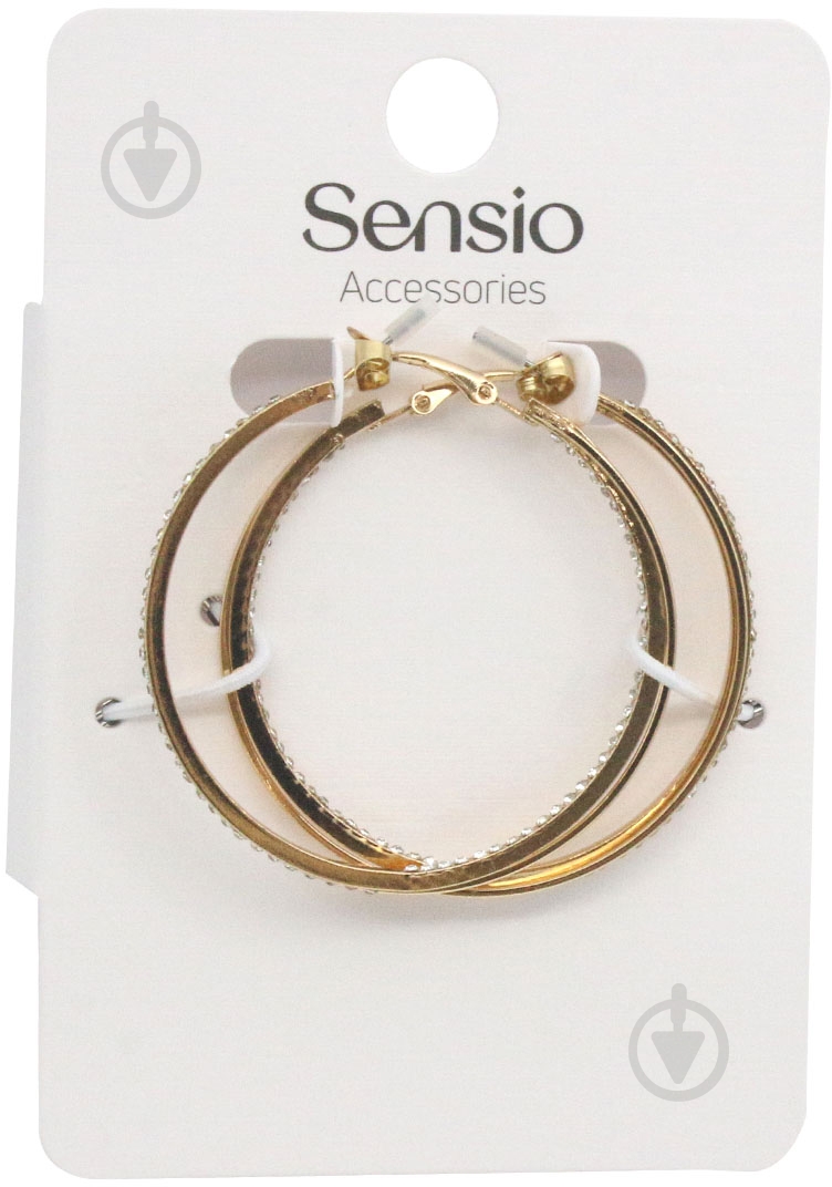 Серьги Sensio Rounds пара золотой - фото 3 Серьги Sensio Rounds пара золотой - фото 3