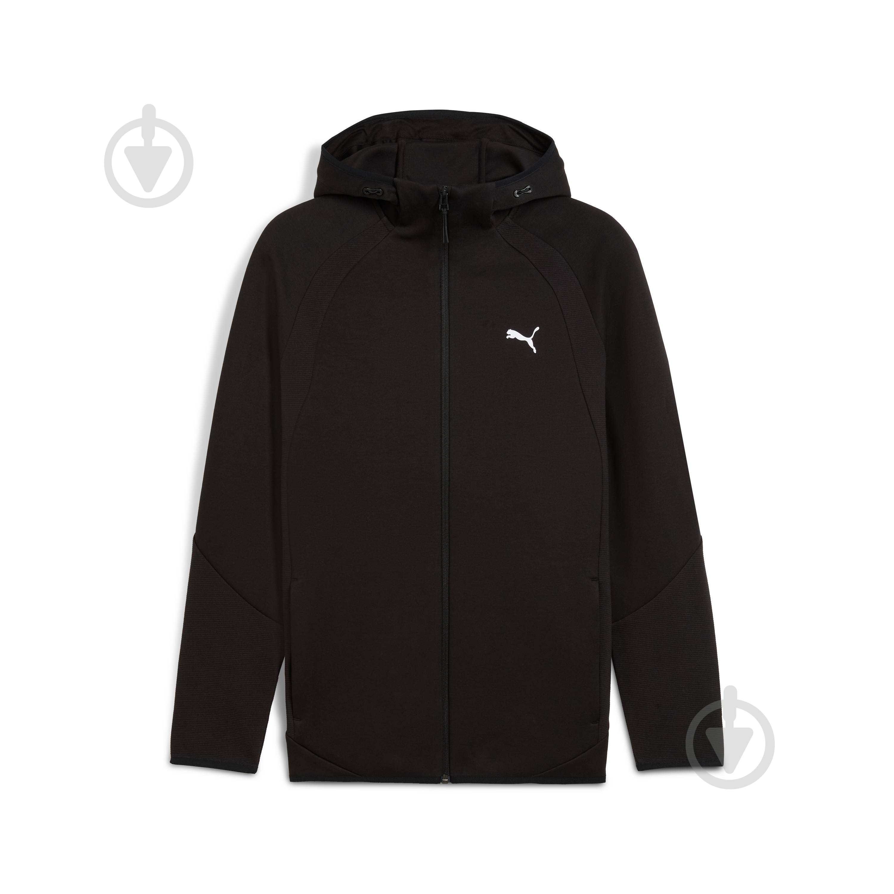 Джемпер Puma EVOSTRIPE FZ Hoodie DK 68823101 р.S чорний - фото 4 Джемпер Puma EVOSTRIPE FZ Hoodie DK 68823101 р.S чорний - фото 4