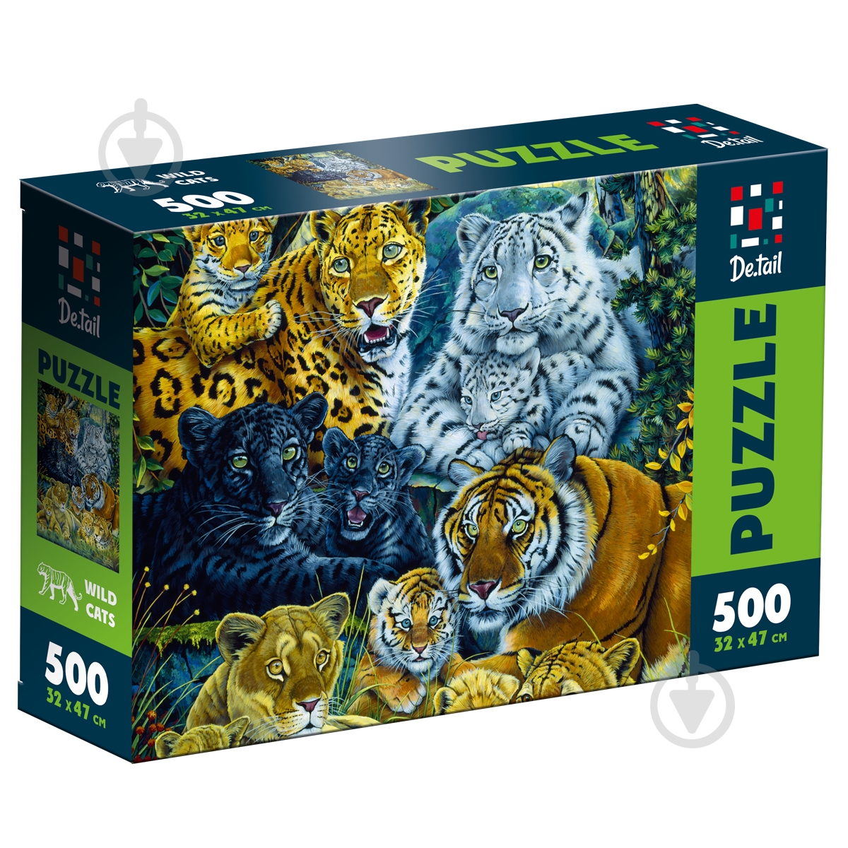 Пазлы De.tail Дикие кошки DT500-14 - фото 1