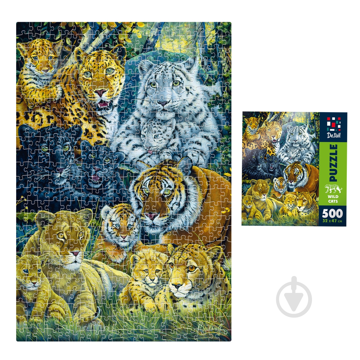 Пазлы De.tail Дикие кошки DT500-14 - фото 3