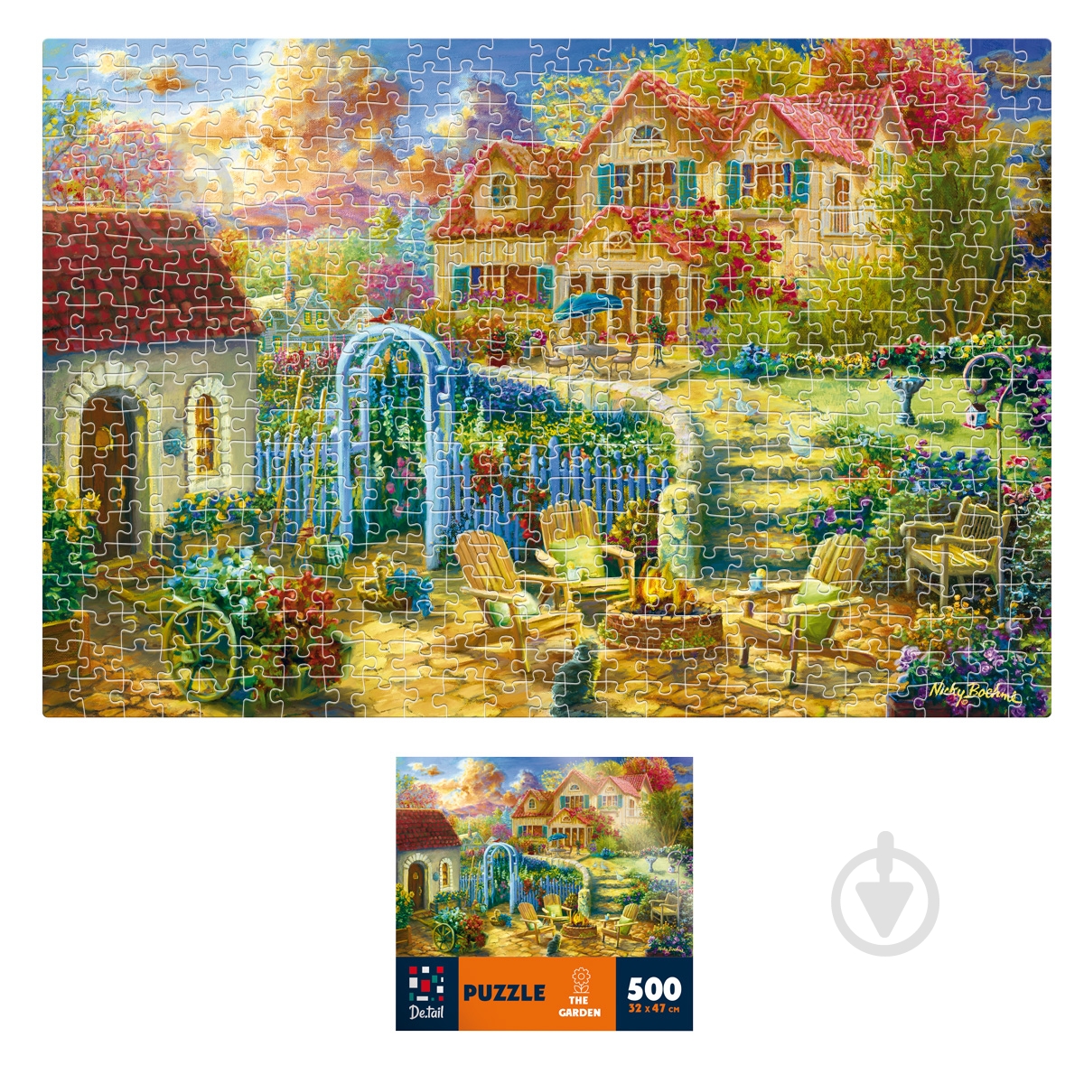 Пазлы De.tail Сад DT500-15 - фото 3 Пазлы De.tail Сад DT500-15 - фото 3