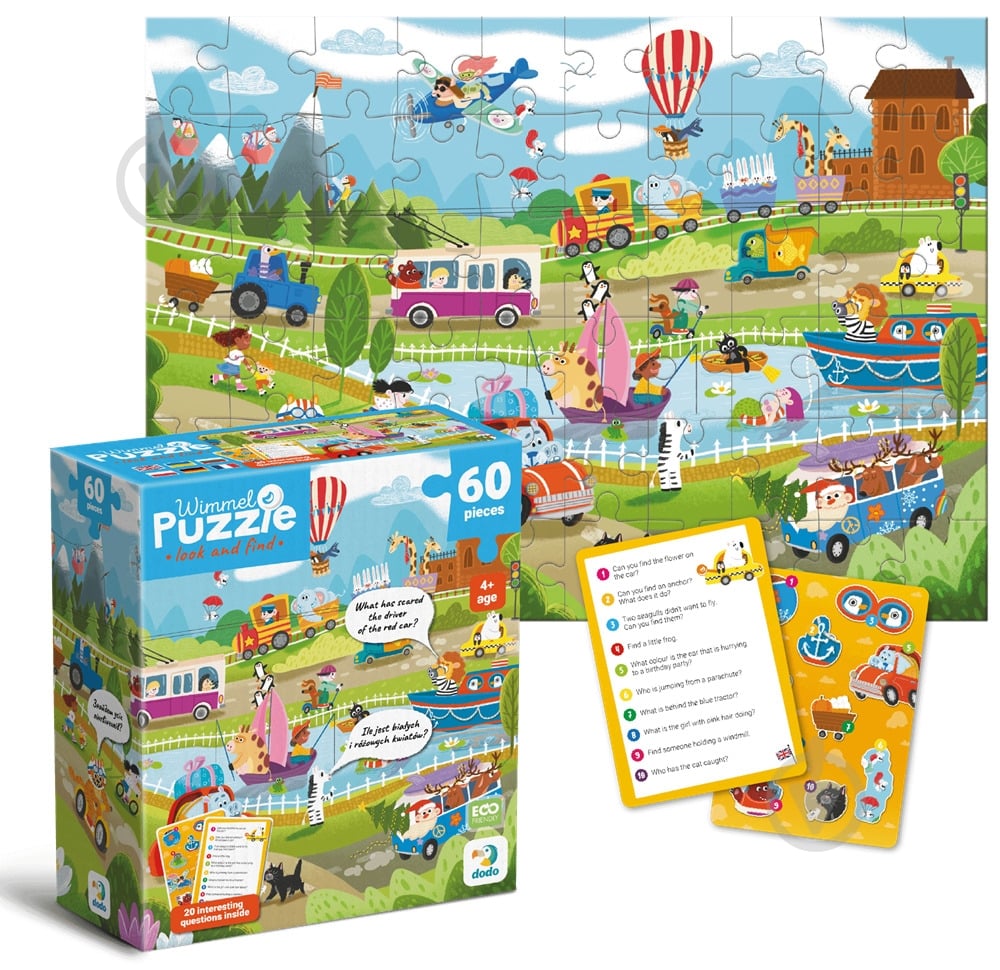 Пазл DoDo Чудо-транспорт, 60 элементов 300660 - фото 2