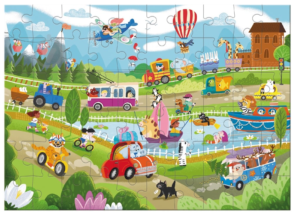 Пазл DoDo Чудо-транспорт, 60 элементов 300660 - фото 4