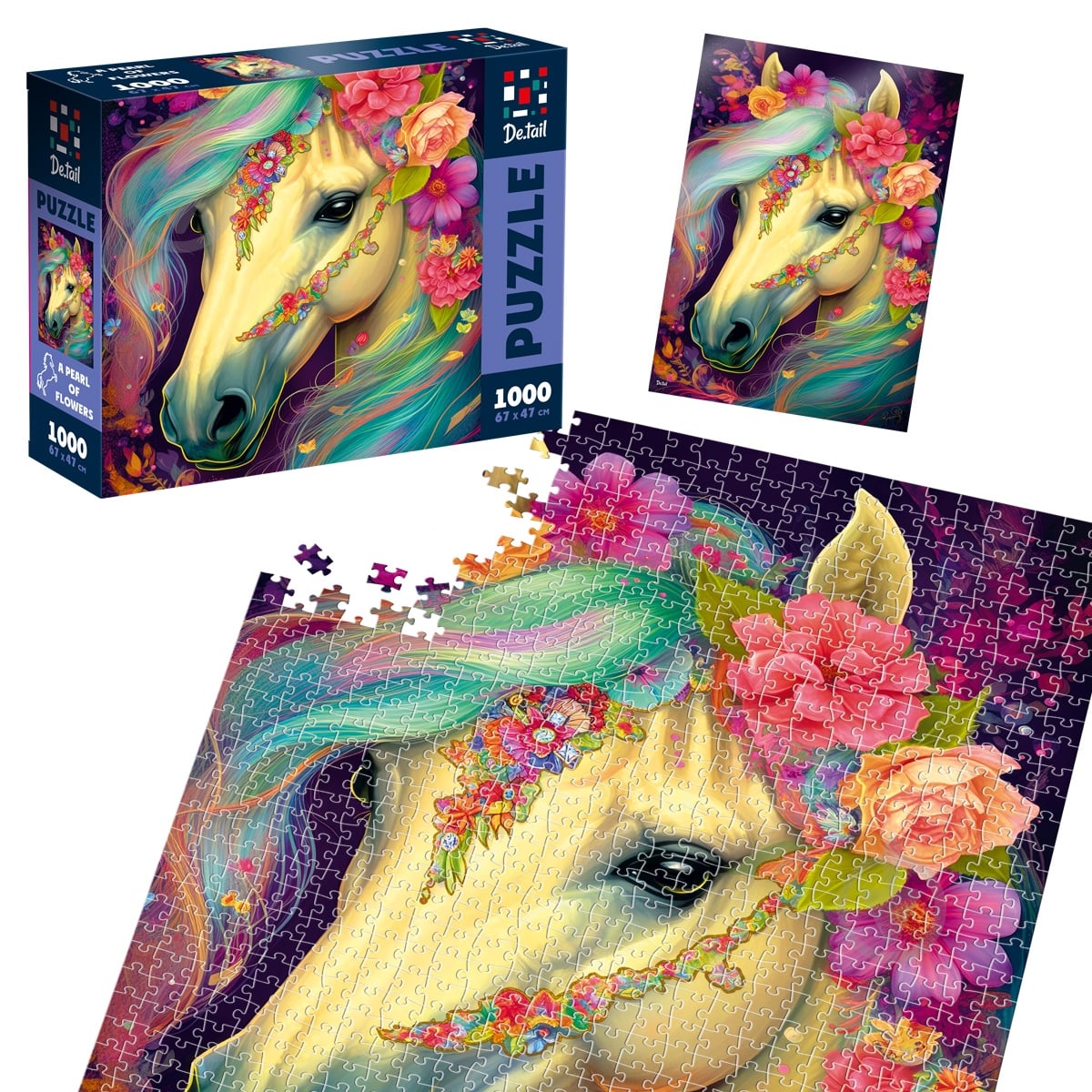 Пазлы De.tail Жемчужина цветов DT1000-12 - фото 2