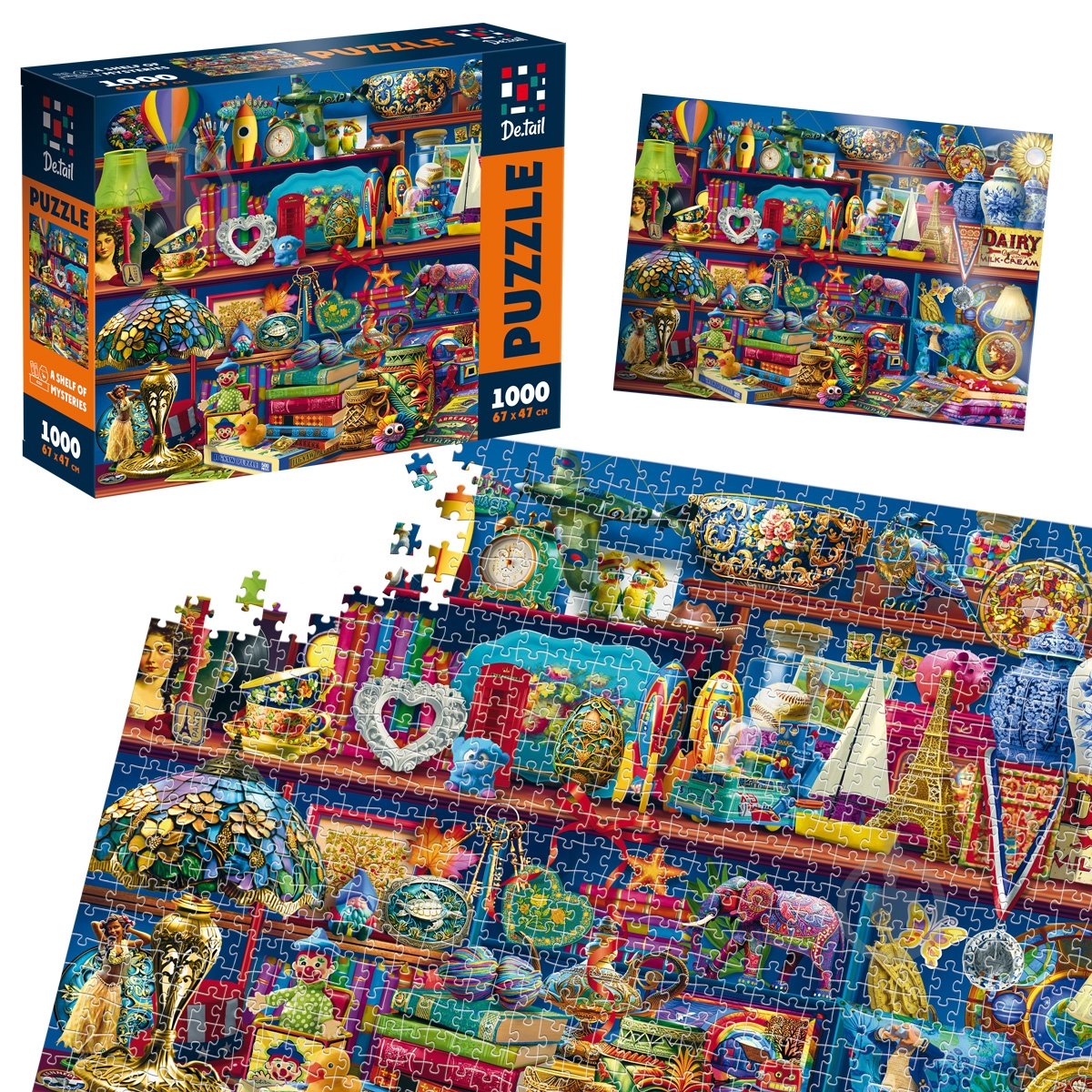 Пазли De.tail Поличка загадок DT1000-10 - фото 2