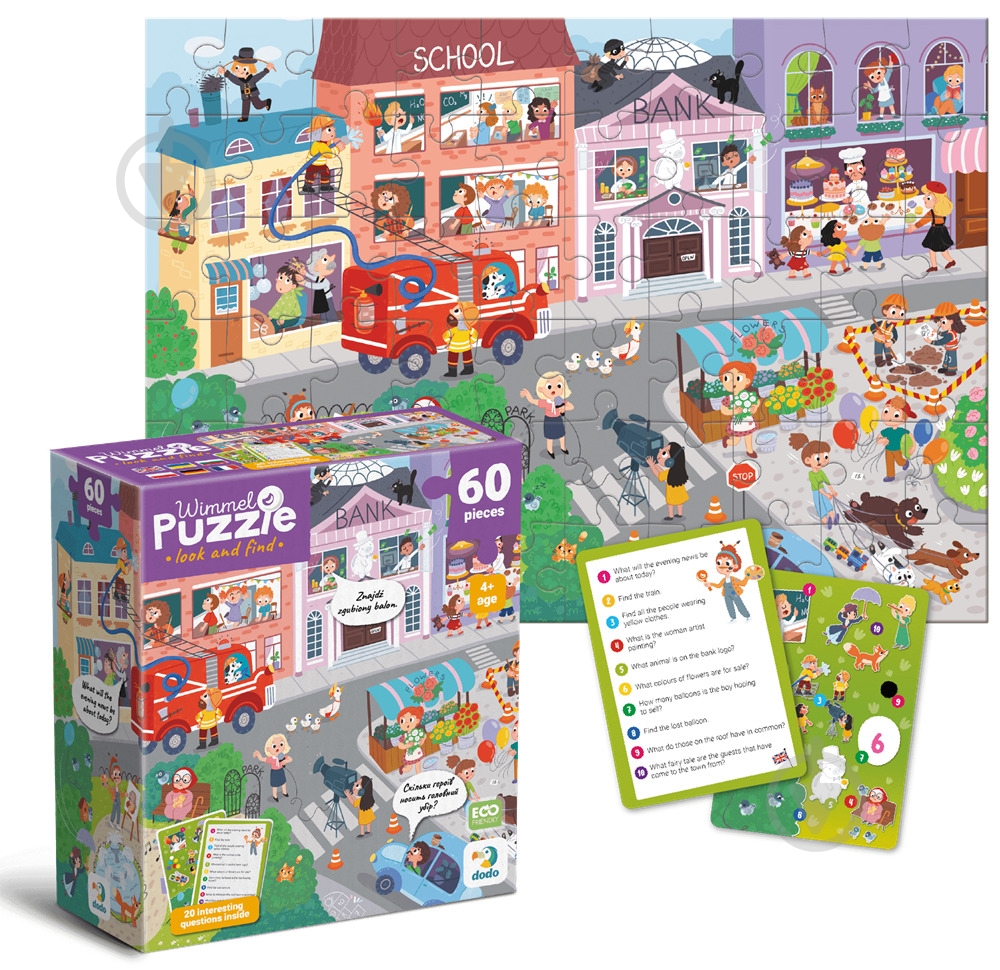 Пазл DoDo Містечко професій, 60 елементів 300662 - фото 2