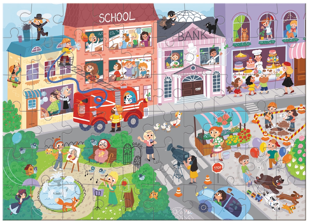 Пазл DoDo Містечко професій, 60 елементів 300662 - фото 4